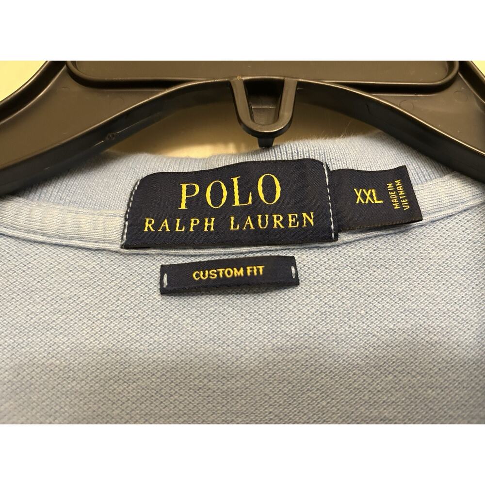 Polo Ralph Lauren~MENS Classic Short Sleeve Shirt Collared~Preppy~XXL~Logo blue - Picture 8 of 13